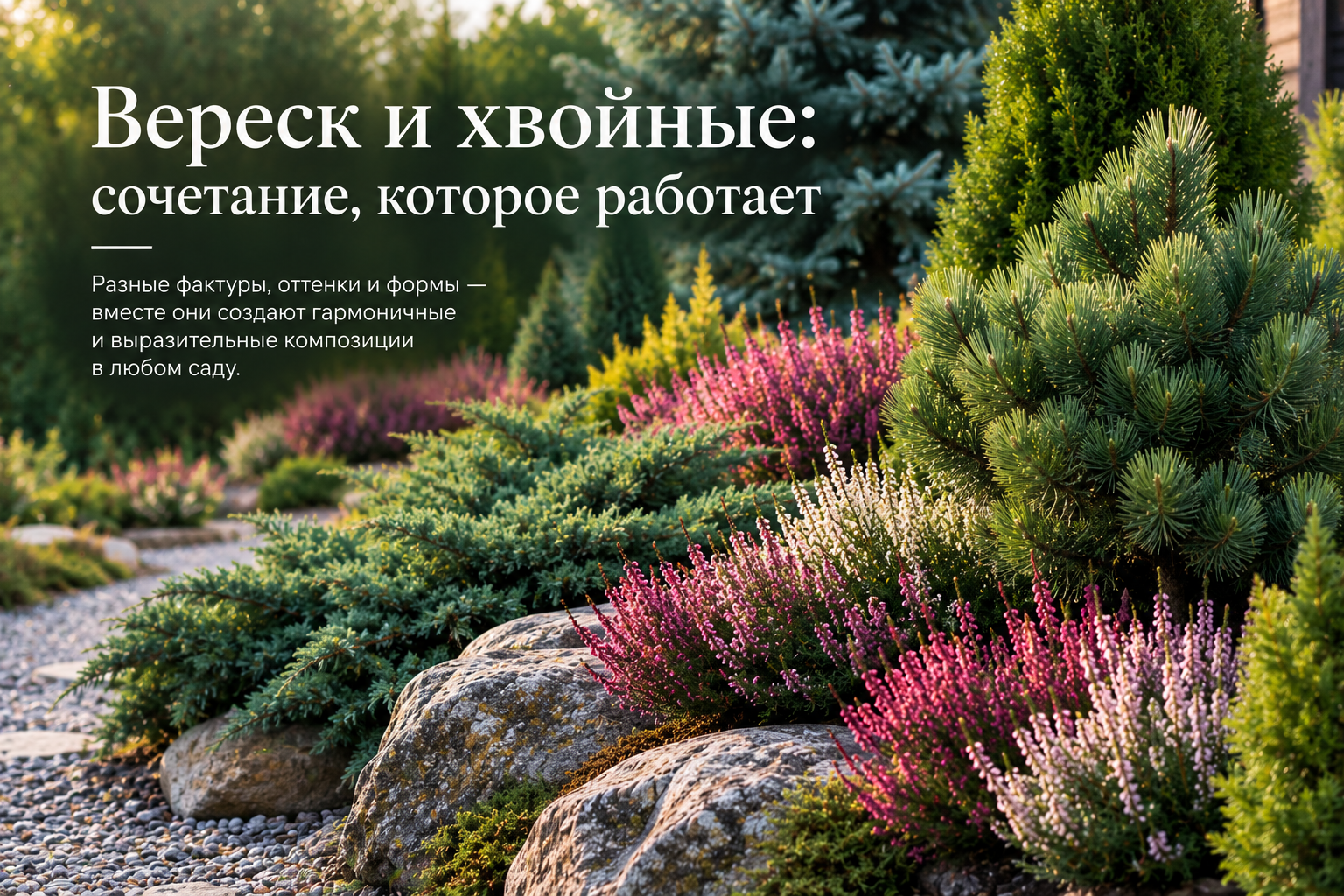 Вереск в ландшафтном дизайне: как создать красивый сад в природном стиле